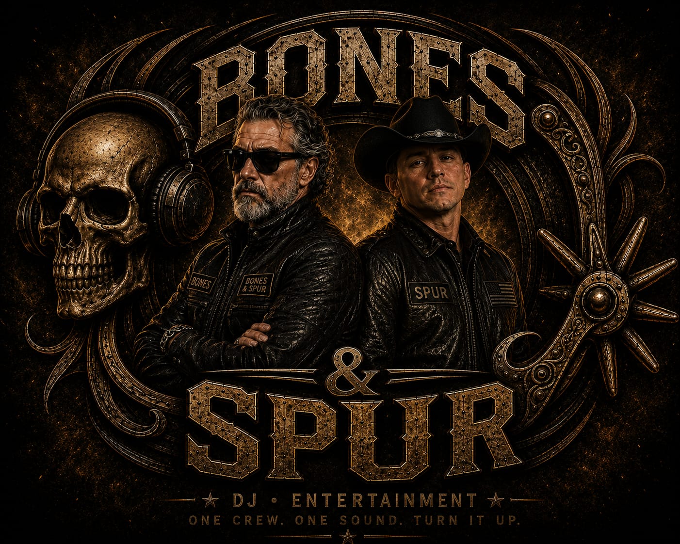 Bones and Spur team portrait with the logo
